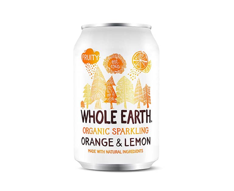 Whole Earth Sparkling Orange & Lemon Drink 330ml - Aytac Foods