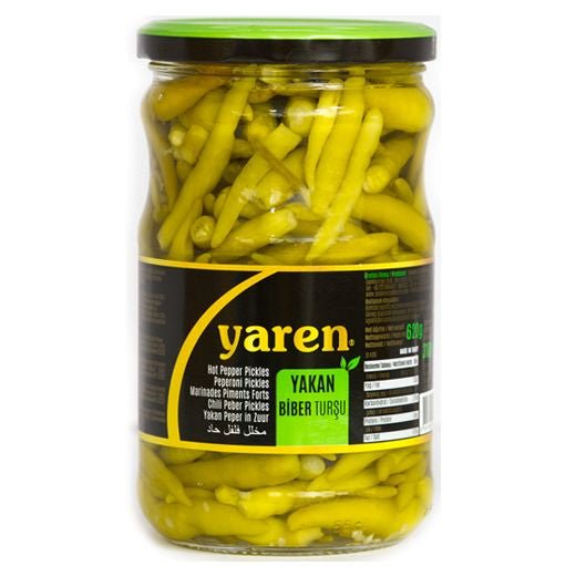 Yaren Extra Hot Pepper Pickles (720G) - Aytac Foods