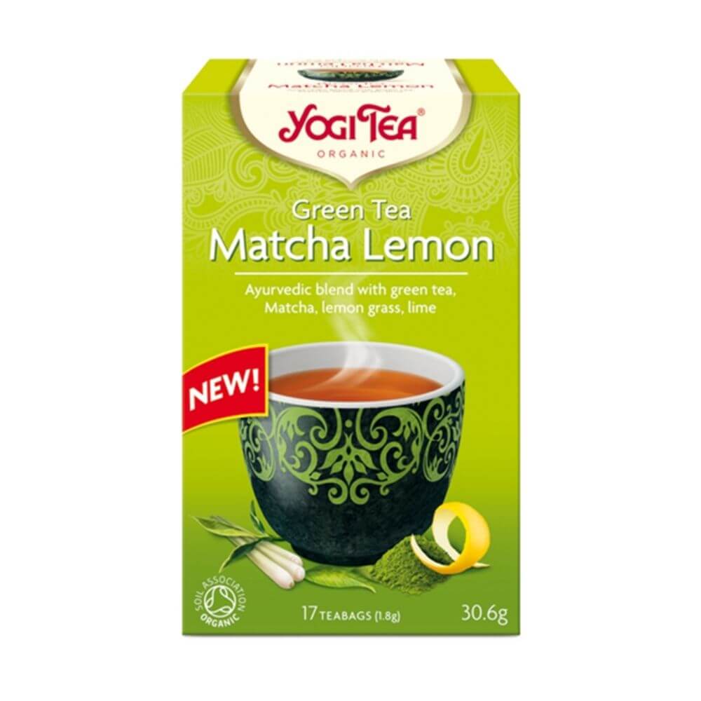 Yogi Tea Organic Green Tea Matcha Lemon (17 Tea Bags) - Aytac Foods
