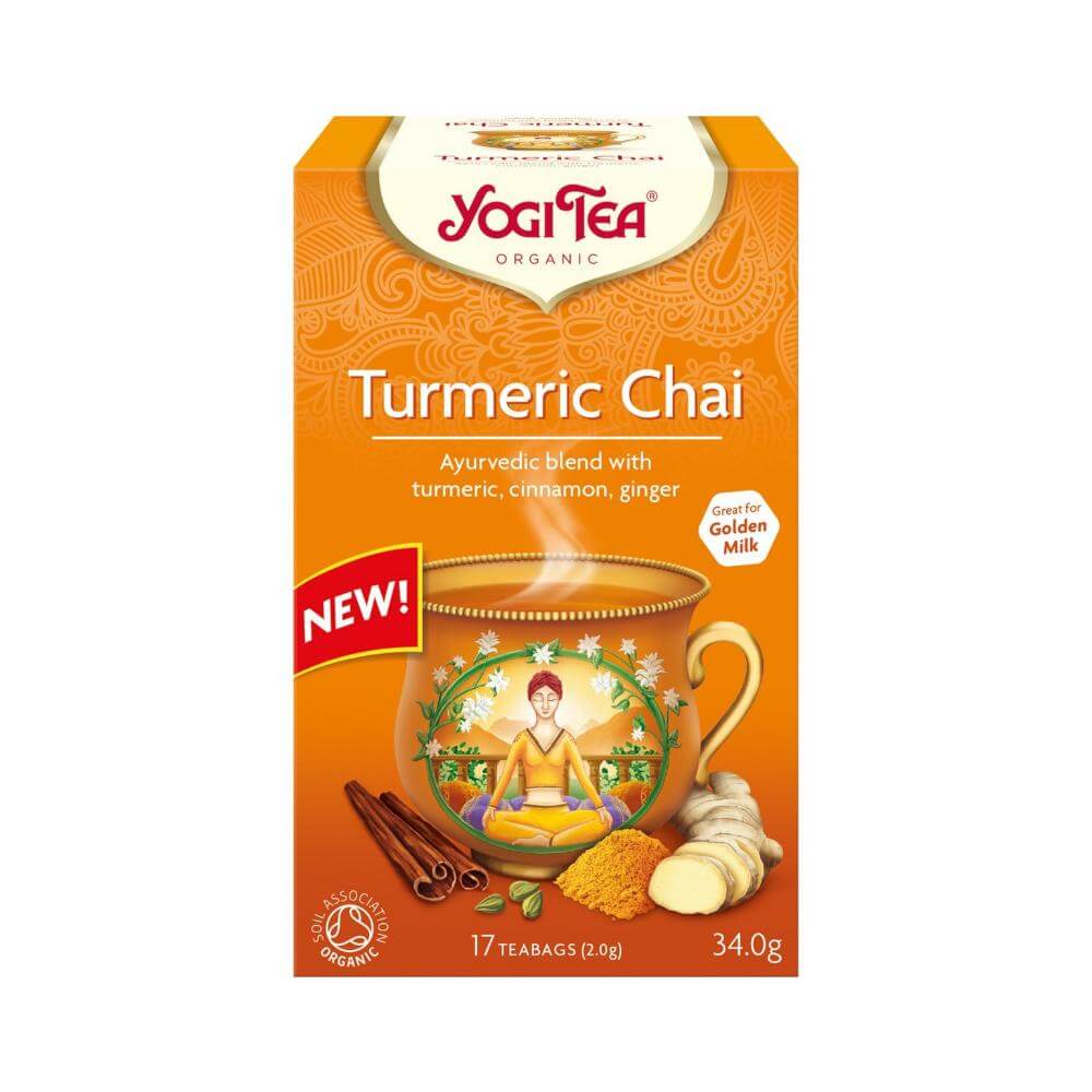 Yogi Tea Organic Turmeric Chai Tea (17 Tea Bags) - Aytac Foods